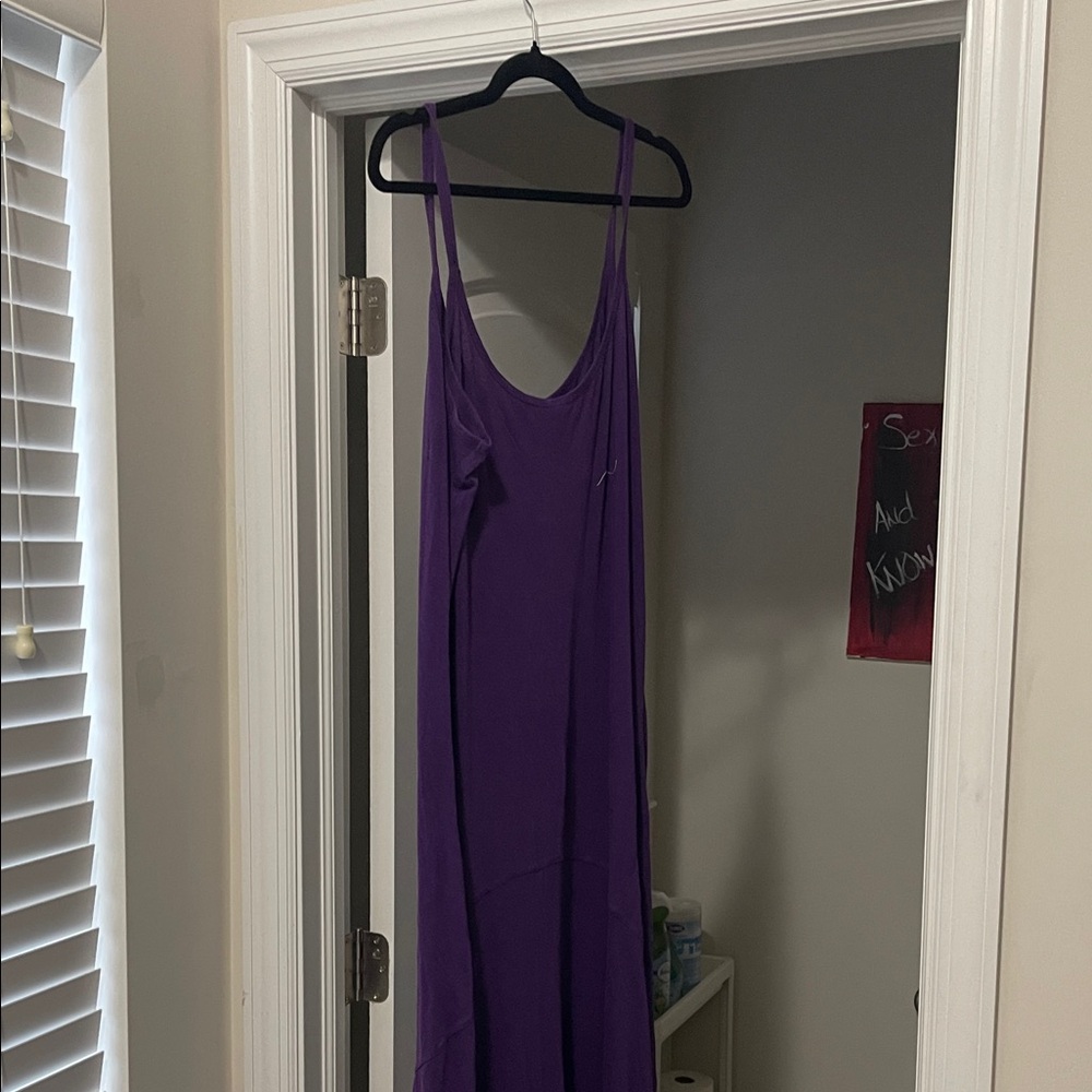 Purple Sleeveless Maxi Dress